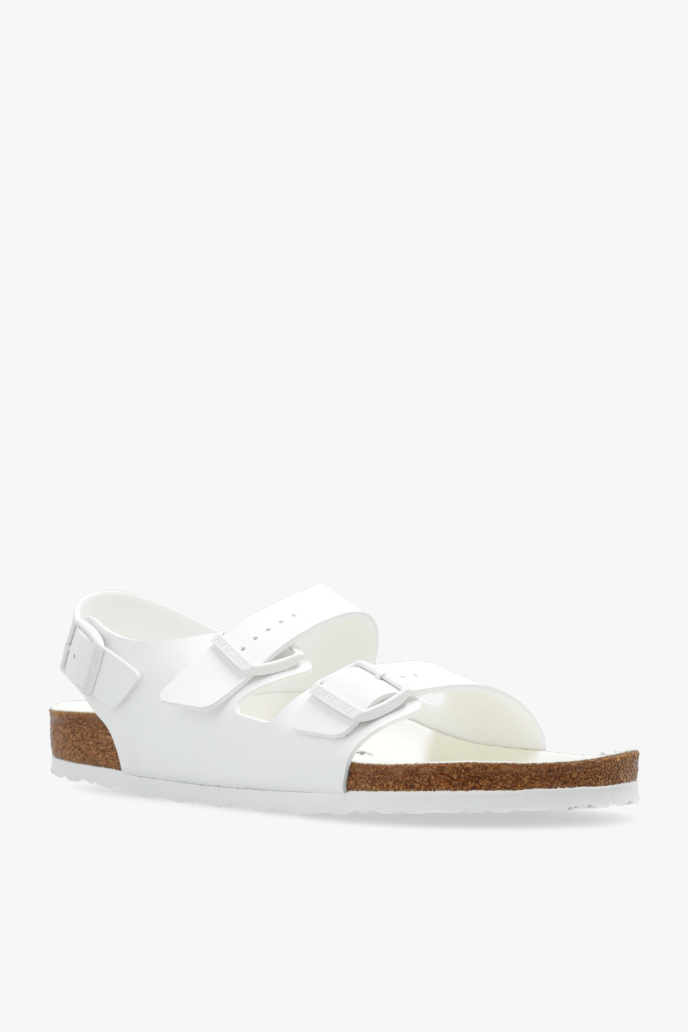 Birkenstock milano cheap sandals white